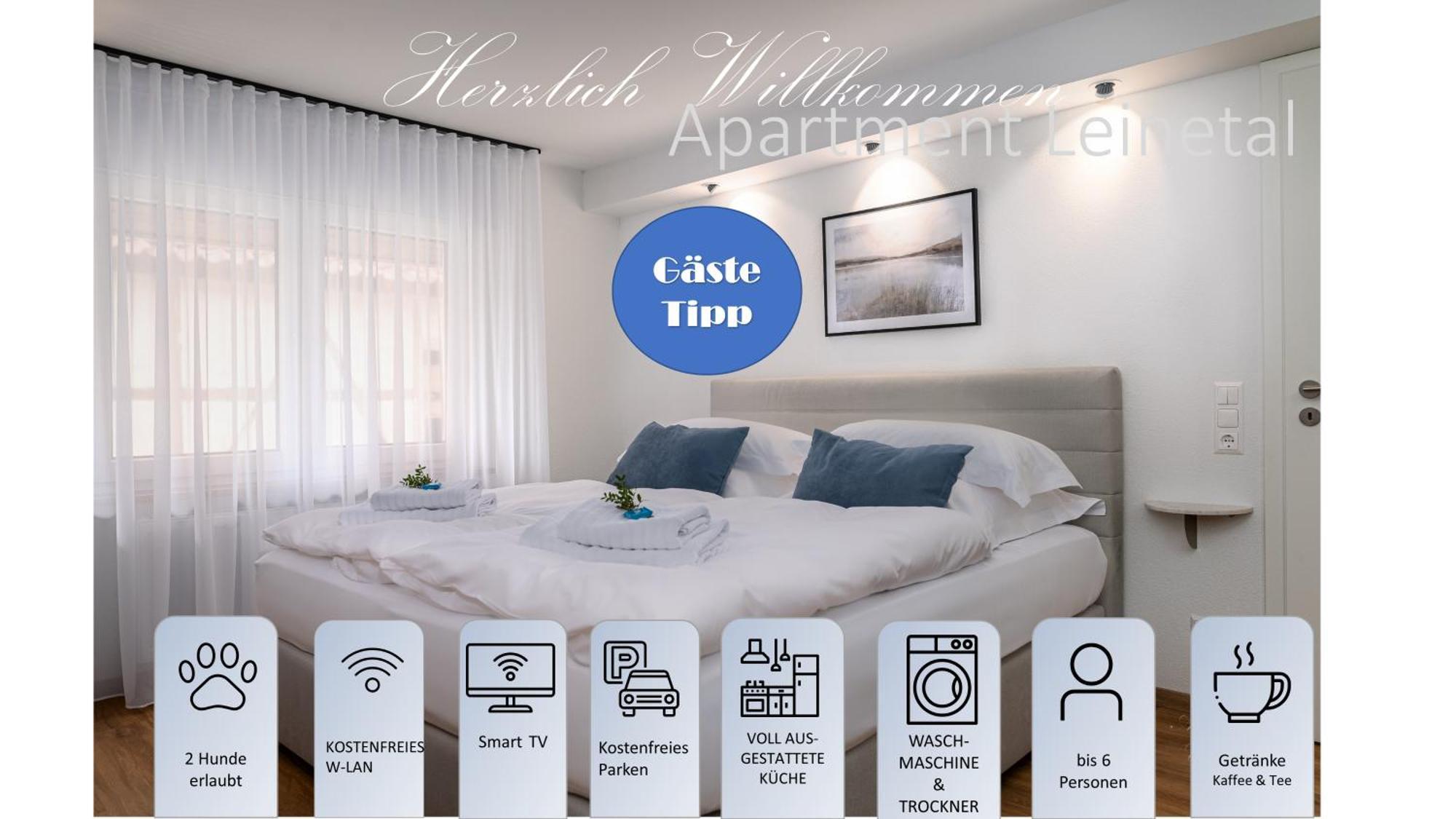 Apartment Leinetal - Bester Schlafkomfort In Hochwertiger Hotelbettwaesche, 3 Zimmer - Grosse Kueche, Duschbad & Parkplatz 诺特海姆 外观 照片